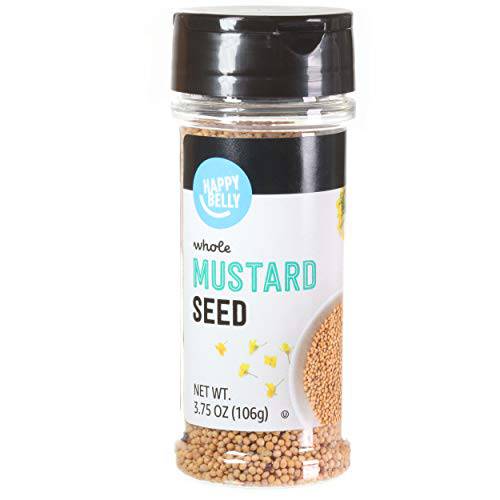 Amazon Brand - Happy Belly Mustard Seed, 3.75 Ounce