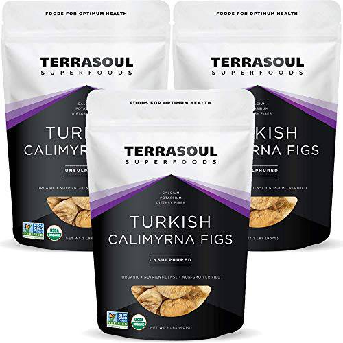 Terrasoul Superfoods Organic Turkish Smyrna Figs, 6 Lbs (3 Pack) - No Added Sugar | Unsulphured | Perfectly Dried