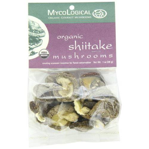 Mycological Dried Organic Shiitake Mushrooms, 1 Ounce Package