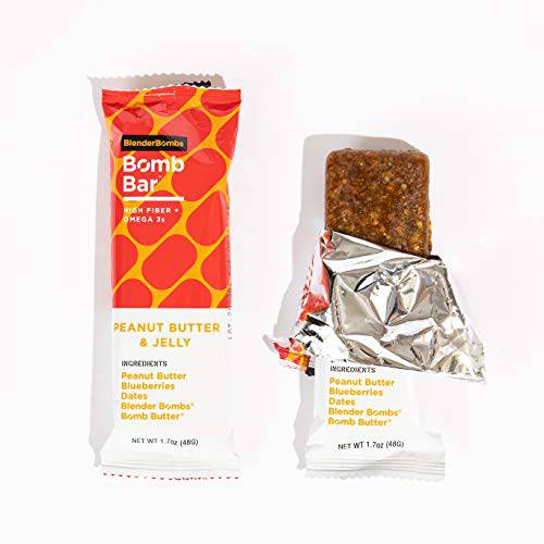 Blender Bombs Bomb Bar: Peanut Butter & Jelly Case (9 Bars)