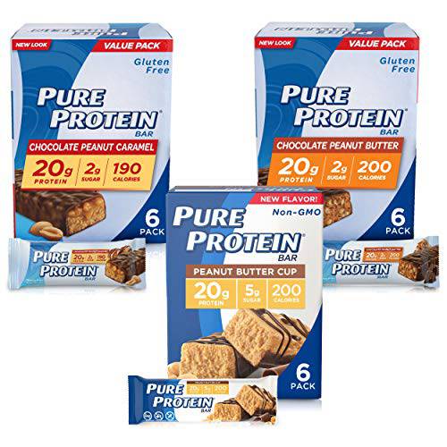 Pure Protein Dessert Variety Pack Protein Bars, 1.76 oz, 18 Count