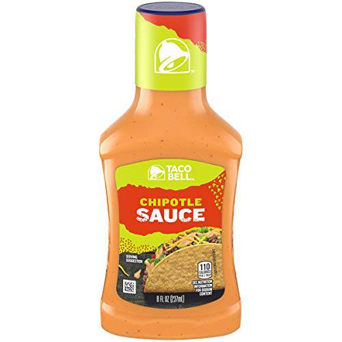 Taco Bell Bold & Creamy Chipotle Sauce (8 fl oz Bottles, Pack of 6)