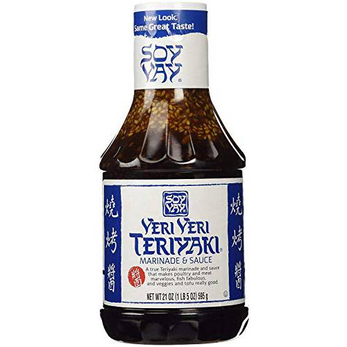 Soy Vay Veri Veri Teriyaki - Makes Poultry And Meat Marvelous Fish Fabulous Veggies And Tofu Marinade & Sauce Bottle - 21 OZ (2 pack)