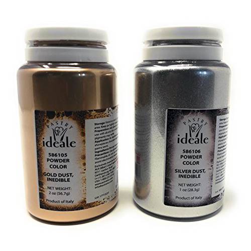 Pastry Ideale Gold Dust & Silver Dust Set (Inedible)