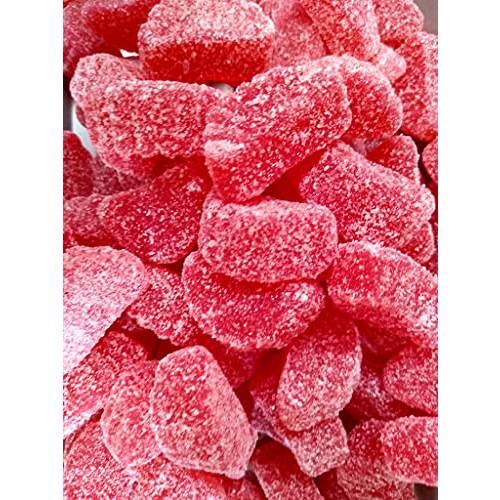 Emporium Candy Sunrise Cherry Slices - 2 lbs of Fresh Delicious Sweet Sugar Sanded Cherry Slices,Red,2 Pound (Pack of 1)
