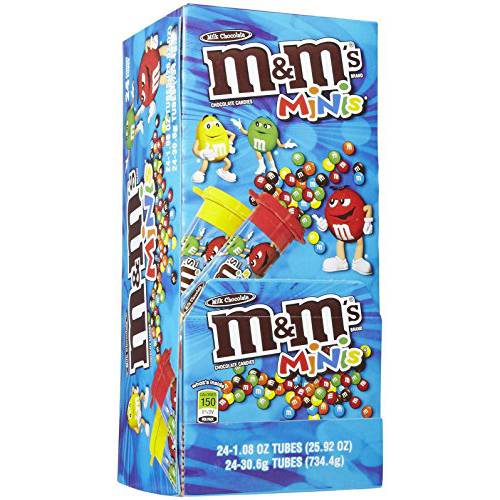 M&M’S MINIS Full Size Milk Chocolate Candy Bulk Pack, 1.08 Ounce (Pack of 24)