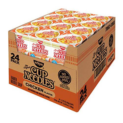 Nissin Chicken Cup Noodles, 2.25 Oz Each (Pack Of 24)