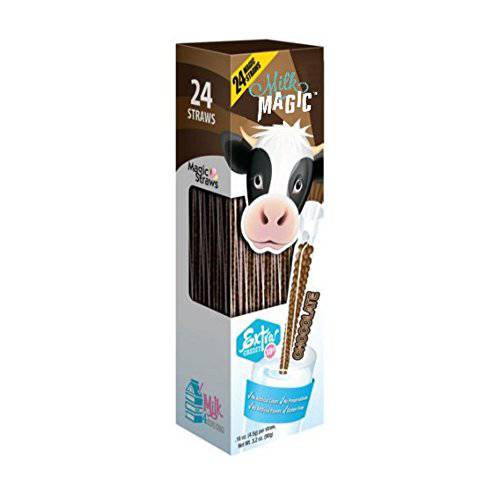 Milk Magic Chocolate Milk Flavoring Straws - 24 Count