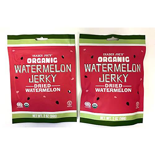 Trader Joe’s Organic Watermelon Jerky Dried Watermelon (2 packs), 2 Ounce