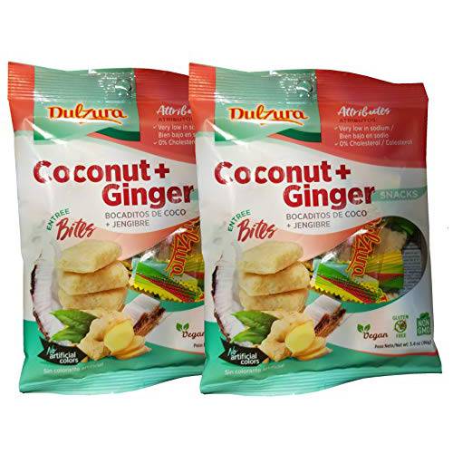 Dulzura Borincana Energy Bites Vegan Snacks Variety (Coconut Ginger)