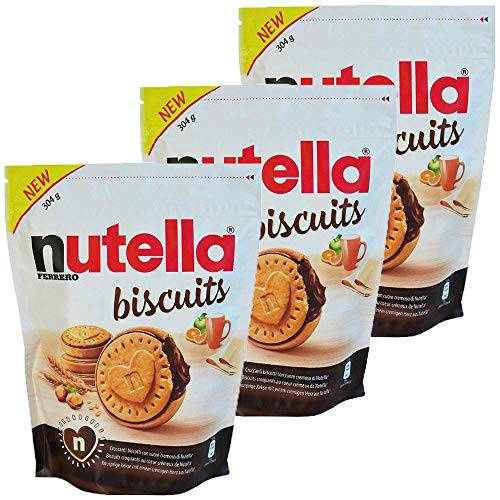 Nutella Sandwich Biscuits 304g Resealable Pouch (3 packs)