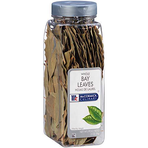 McCormick Culinary Whole Bay Leaves, 2 oz - One 2 Ounce Container of Dried Bay Leaves for Cooking, Perfect Spice for Stews and Marinades