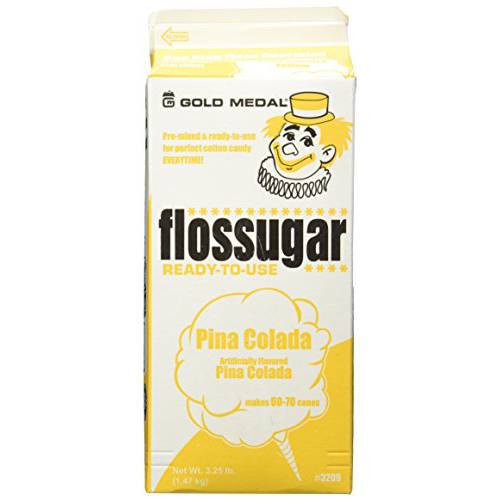 Flossugar Flavor: Pina Colada - Net Wt 3.25 lbs