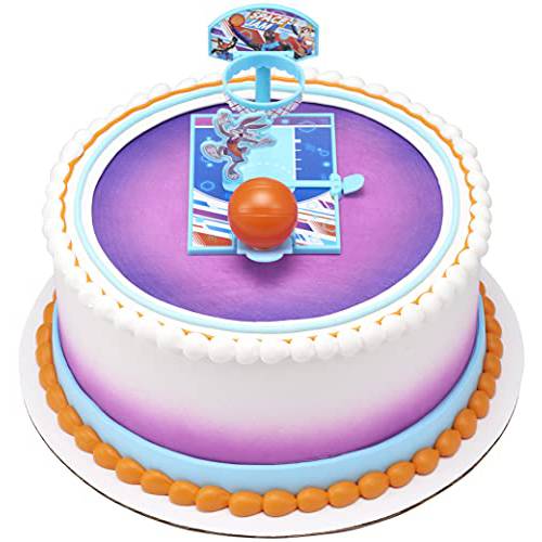Space Jam: A New Legacy™ Tune Squad DecoSet® Cake Topper Hoop, Basketball and launcher