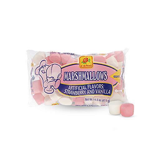 De la Rosa Marshmallows - Strawberry & Vanilla Flavor, Pack of 3 Bags