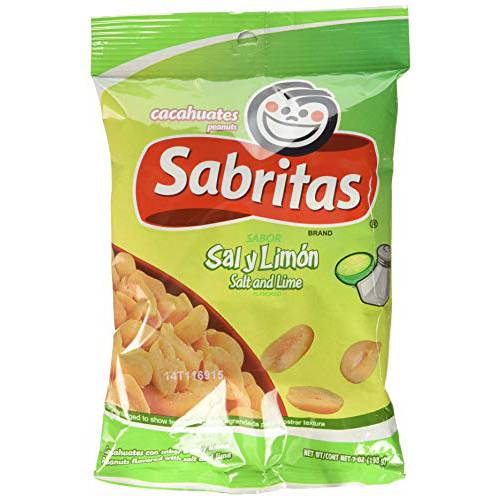 Gamesa Sabritas Salt and Lime Peanuts (Pack of 4)