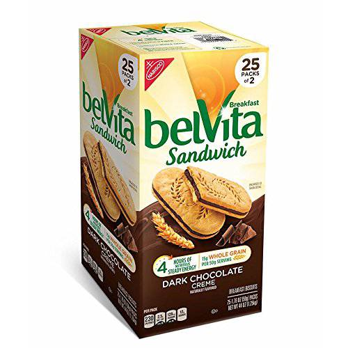 Belvita Breakfast Sandwich Dark Chocolate Creme 25 Packs Of 2