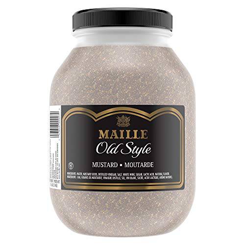 Maille Old Style Mustard Jar Gluten Free, No Artificial Colors or Flavors, Kosher & Non-Gmo Project Verified, 8.16 Lbs