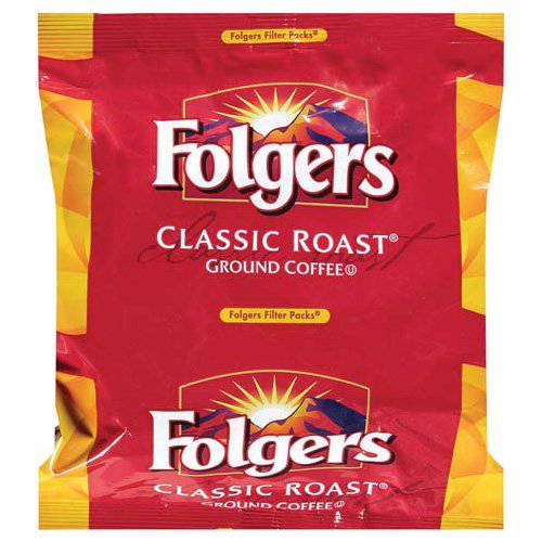 Folgers Classic Roast Medium Roast Ground Coffee, 40- 1.05 Ounce Filter Packs (Pack of 40)