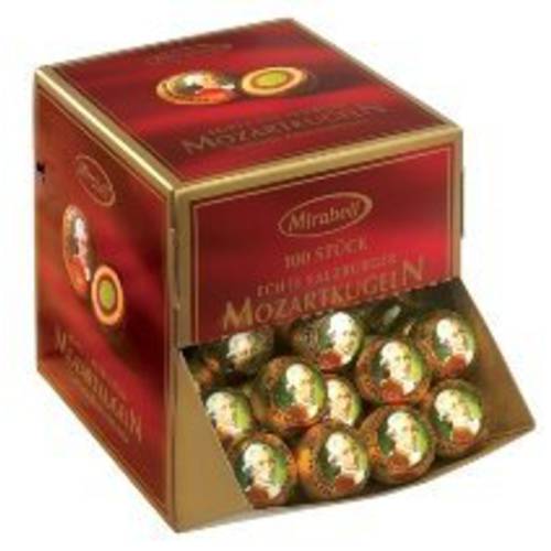 Mozart Chocolate Balls 100 Pieces, 1700 Grams, Mirabell Salzburg