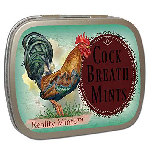 Cock Breath Mints Funny Rooster Gags for Women Weird Stocking Stuffers Peppermint Breath Mints Secret Santa White Elephant Ideas Bachelorette Party Favors