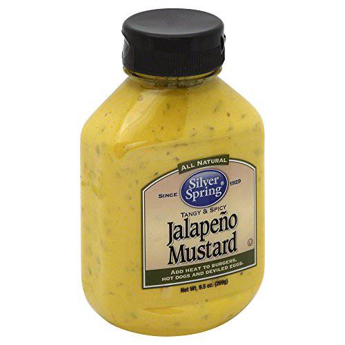 Silver Spring, Jalapeno Mustard, 9.5oz Container (Pack of 3)3