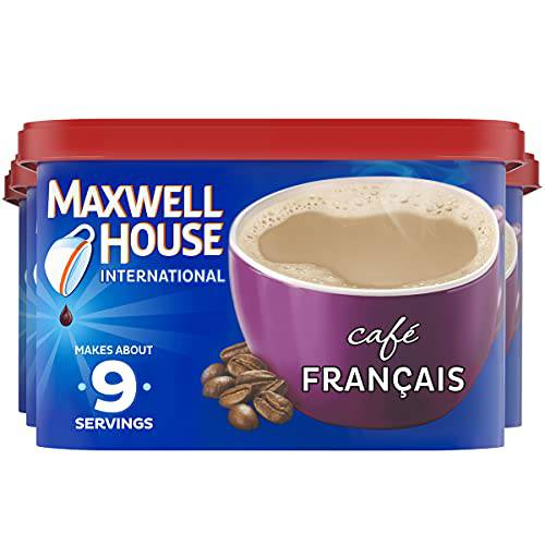 Maxwell House International Café Francais Café-Style Instant Coffee Beverage Mix,7.6 oz Canisters (Pack of 4)
