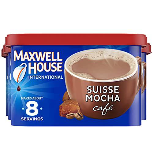 Maxwell House International Suisse Mocha Café-Style Instant Coffee Beverage Mix (4 ct Pack, 7.2 oz Canisters)