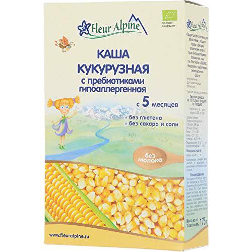 Fleur Alpine Corn Cereal 175g for Babies from 5 months From Germany New Packaging
