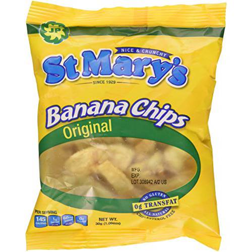 St Mary’s Banana Chips 1.06 Ounce (Pack of 24)