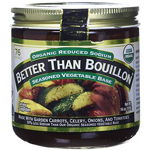 Better Than Bouillon Organic Vegetable Base 16 Oz, Reduced Sodium (Original Version)