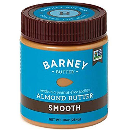 BARNEY Almond Butter, Smooth, Paleo Friendly, KETO, Non-GMO, Skin-Free, 10 Ounce