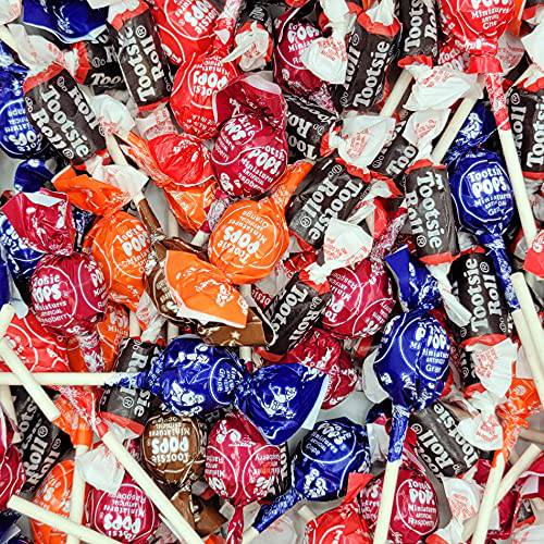 TOOTSIE ROLL MiniMix - Tootsie Rolls Midgees and Mini Pop Mixed Candy Individually Wrapped Candy - 2 Pounds