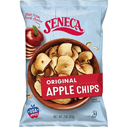 Seneca Original Apple Chips | Made from Fresh 100% Red Delicious Apples | Yakima Valley Orchards | Seasonally Picked | Crisped Apple Perfection | Foil-Lined Freshness Bag | 0.7 ounce (Pack of 24)