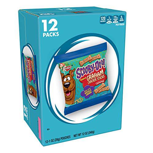 Keebler Graham Cinnamon Cracker Sticks,Scooby Doo,12.1 oz ( 2 PACK)