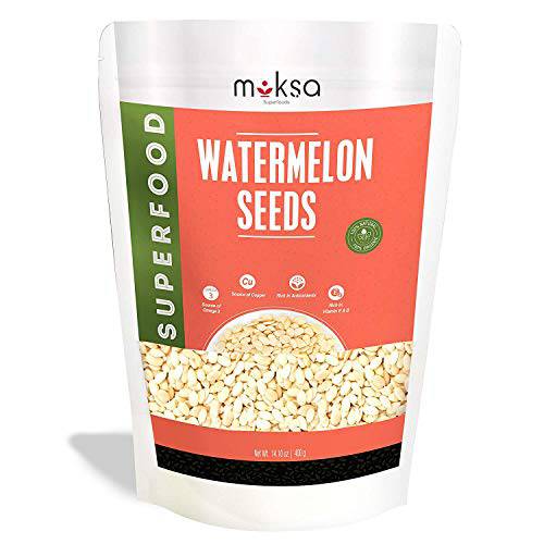 Dharma Moksa 100% Organic Raw Watermelon Seeds for Eating - 400 Gm