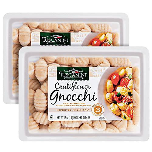 Tuscanini Cauliflower Gnocchi 16oz (2 Pack) | Imported From Italy, Low Fat, Ready in Minutes