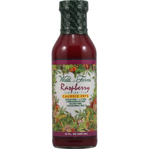 Walden Farms Raspberry Vinaigrette Dressing, 12 oz. Bottle, Non-GMO, Fresh 0g Net Carbs Salad Topping and Sugar Free Condiment, Keto and Kosher, Natural Sweet Tangy Flavor, 2 Pack