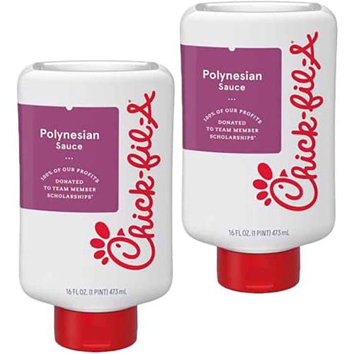 Chick-Fil-A Sauce Your Choice of Original or Polynesian, 2-Pack 16 oz. Bottles (Polynesian)