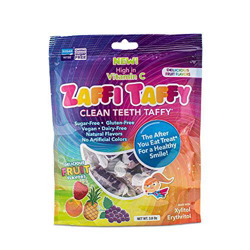 Zollipops Clean Teeth Taffy, Variety Pack, Approx 14pcs, Assorted, 3 Oz (Pack of 1)