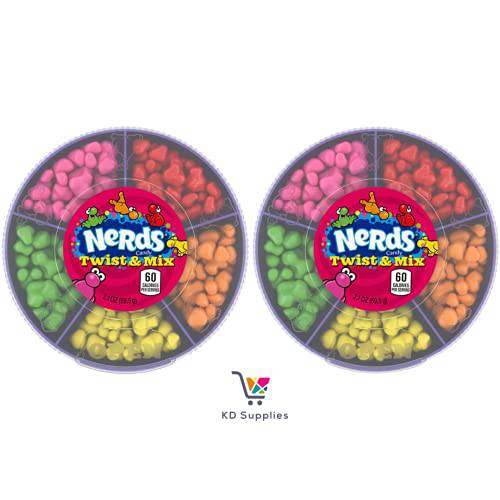 NEW Nerds Twist and Mix 2.1oz Novelty Candy (Pack of 2)