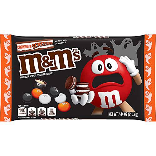 M&M’S Cookies & Screeem Chocolate Halloween Candy, 7.44oz