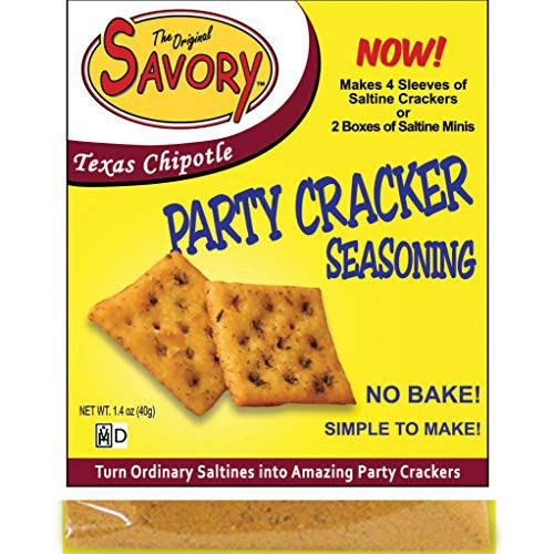 Savory Saltine Seasoning, 1.4 Ounce, Texas Chipotle, 4 Pack