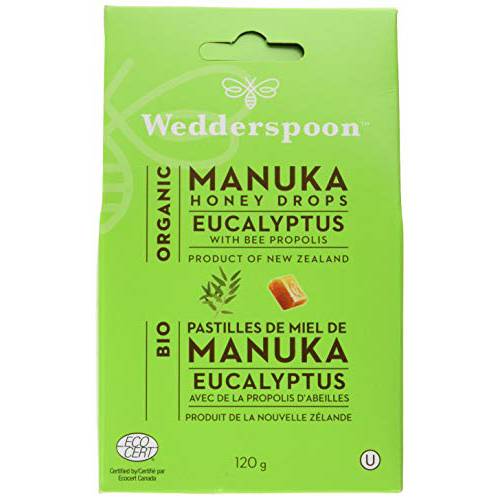 WEDDERSPOON Eucalyptus Manuka Honey Drops, 120 GR