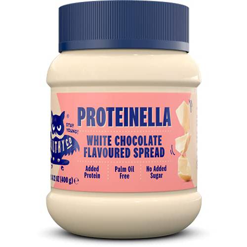 Proteinella - White Chocolate Spread - Delicious And Health-Conscious Spreads With Added Protein - No Added Sugar, No Palm Oil, And No Compromises On Habits Or Taste | 14.1 Oz/400g