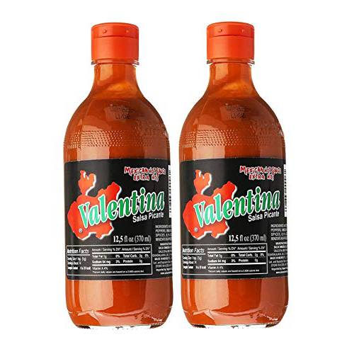 Valentina Salsa Picante Mexican Hot Sauce Extra Hot (2 Pack, Total of 25fl.oz)
