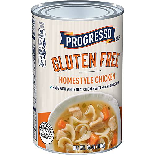 Progresso Gluten Free, Homestyle Chicken Soup, 14 oz (Pack of 8)