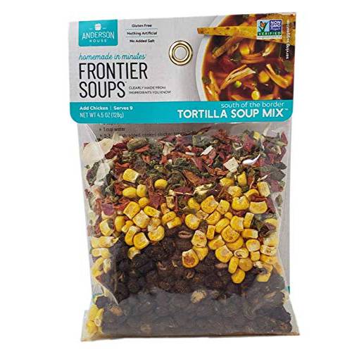 Frontier Soups Homemade in Minutes South Of The Border Tortilla Soup, 4.5 oz, 2 pk