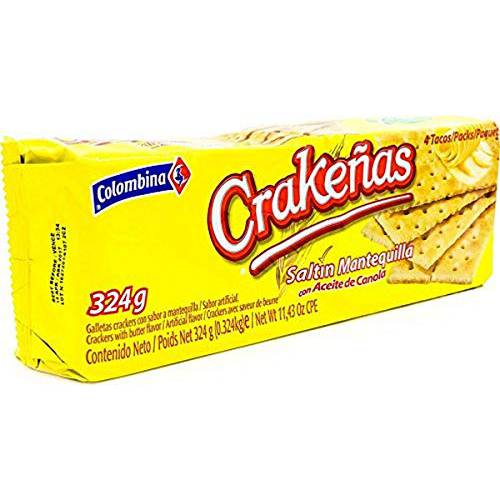 Colombina Crakenas Saltin Mantequilla,5.7 Ounce (Pack of 12)