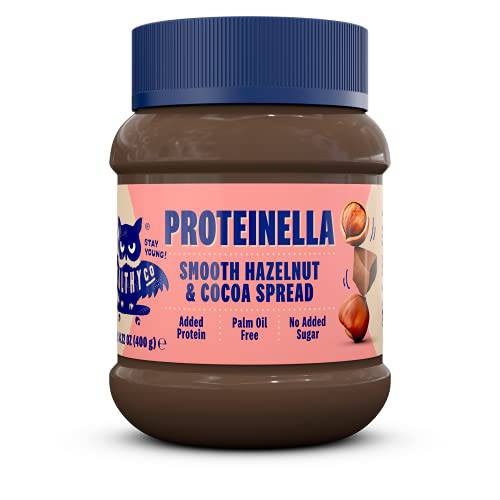 Proteinella - Chocolate Hazelnut Spread - Delicious And Health-Conscious Spreads With Added Protein - No Added Sugar, No Palm Oil, And No Compromises On Habits Or Taste | 14.1 Oz/400g